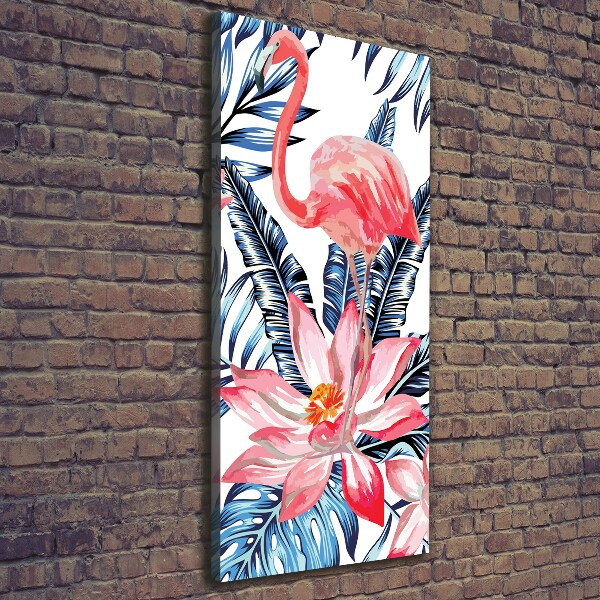 Verticaal canvasschilderij Hawaiiaanse bloemen