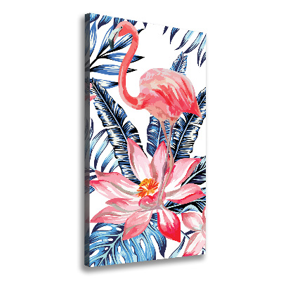 Verticaal canvasschilderij Hawaiiaanse bloemen