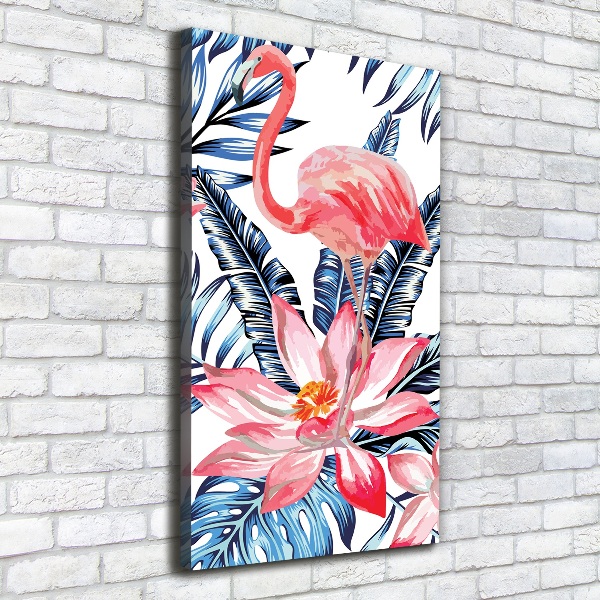 Verticaal canvasschilderij Hawaiiaanse bloemen