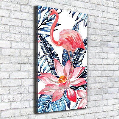 Verticaal canvasschilderij Hawaiiaanse bloemen