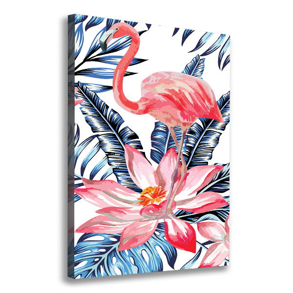 Verticaal canvasschilderij Hawaiiaanse bloemen