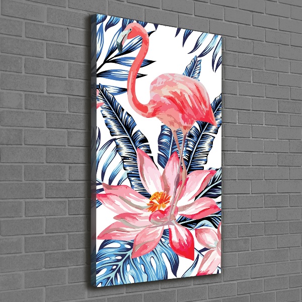Verticaal canvasschilderij Hawaiiaanse bloemen