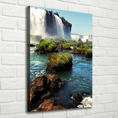 Verticaal canvasschilderij Igazu-waterval