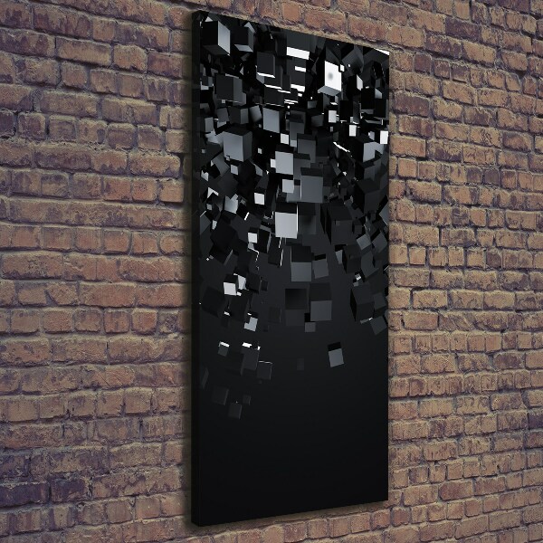 Verticale canvasfoto 3D-abstractie