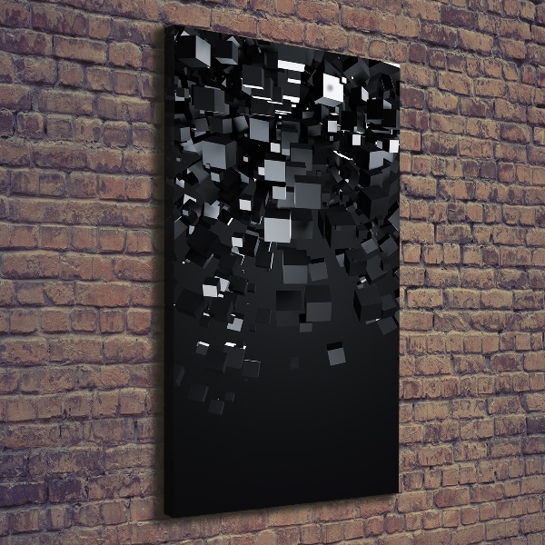 Verticale canvasfoto 3D-abstractie