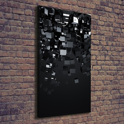 Verticale canvasfoto 3D-abstractie