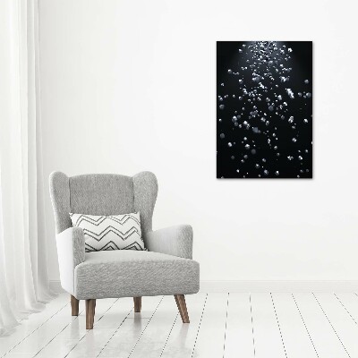 Verticaal schilderij op canvas 3D-abstractie