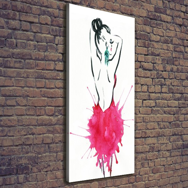 Verticale canvasfoto Mode-illustratie