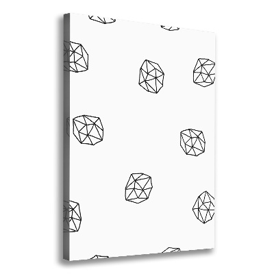 Verticaal canvasschilderij Abstract patroon