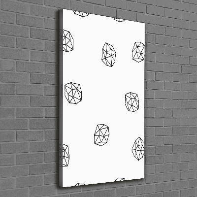 Verticaal canvasschilderij Abstract patroon