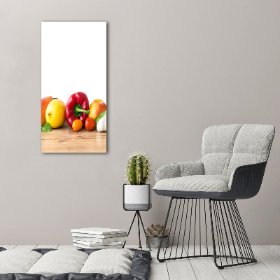 Verticale foto op canvas Fruit en groenten