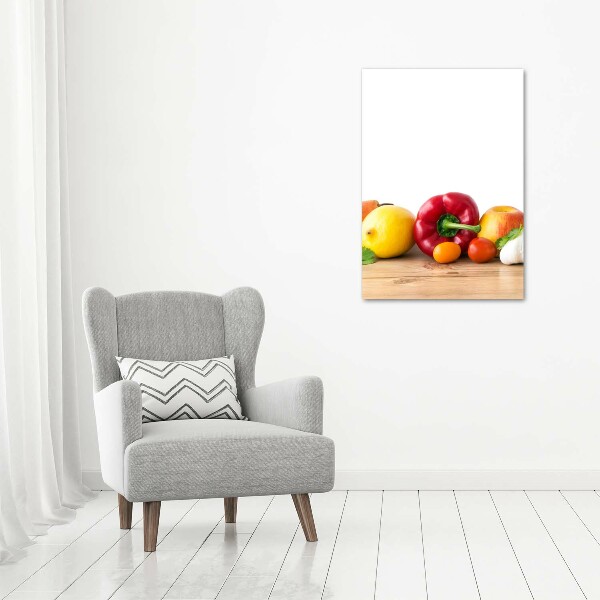 Verticale foto op canvas Fruit en groenten