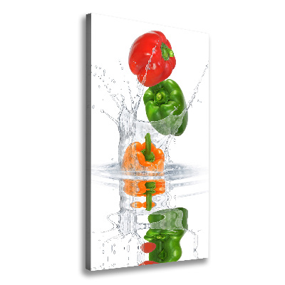 Verticale canvasfoto Paprika's