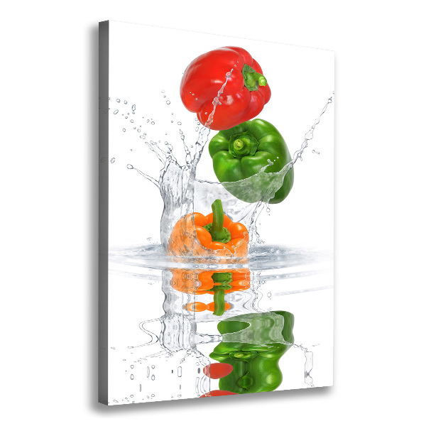 Verticale canvasfoto Paprika's