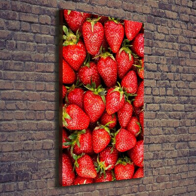 Verticaal canvasschilderij Aardbeien
