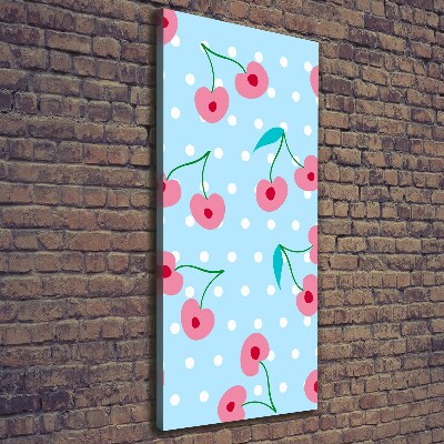 Verticale canvasfoto Kersen