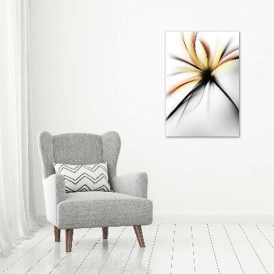Verticale foto op canvas Abstracte bloem