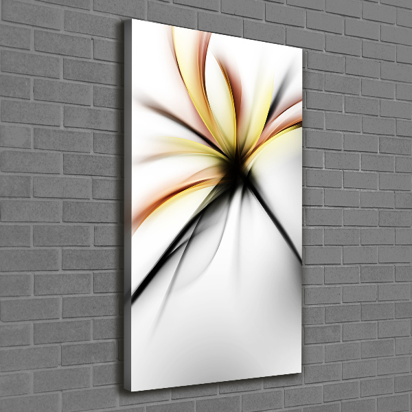 Verticale foto op canvas Abstracte bloem
