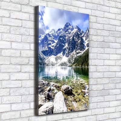 Foto obraz na płótnie pionowy Morskie oko Tatry