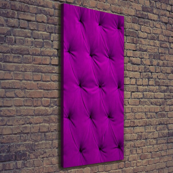 Verticaal schilderij op canvas Fluwelen muur