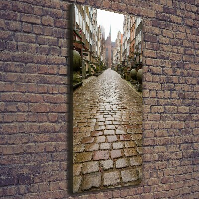 Verticaal schilderij op canvas Gdansk, Polen