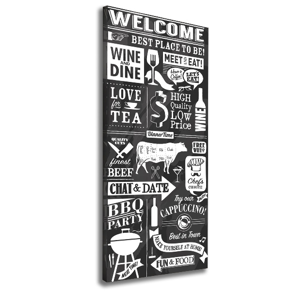 Foto obraz na płótnie do salonu pionowy Restauracja