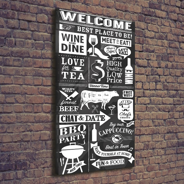 Foto obraz na płótnie do salonu pionowy Restauracja