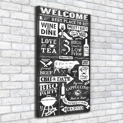 Foto obraz na płótnie do salonu pionowy Restauracja