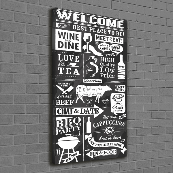 Foto obraz na płótnie do salonu pionowy Restauracja