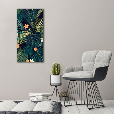 Verticale canvasfoto Hawaiiaanse bloemen