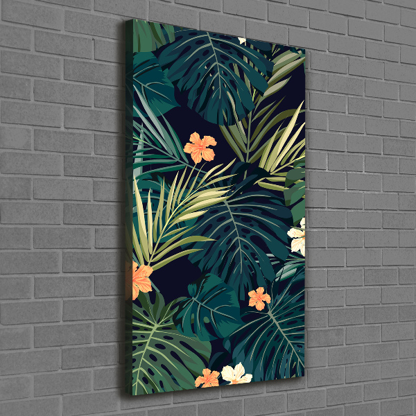 Verticale canvasfoto Hawaiiaanse bloemen