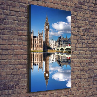 Verticaal canvasschilderij Big Ben Londen