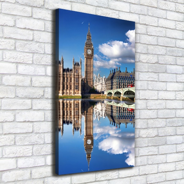 Verticaal canvasschilderij Big Ben Londen