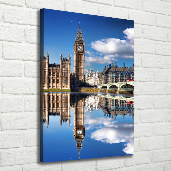 Verticaal canvasschilderij Big Ben Londen