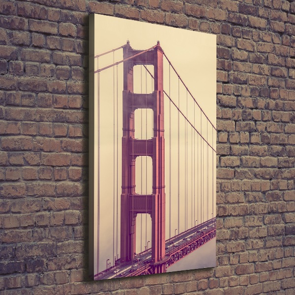 Verticaal schilderij op canvas San Francisco-brug