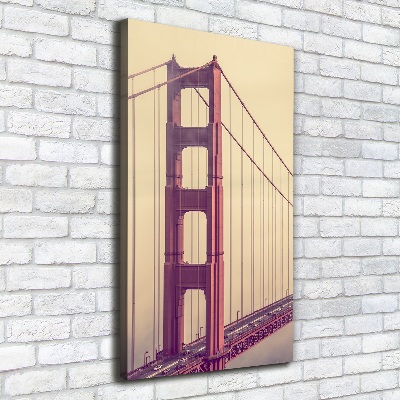 Verticaal schilderij op canvas San Francisco-brug