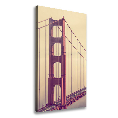 Verticaal schilderij op canvas San Francisco-brug