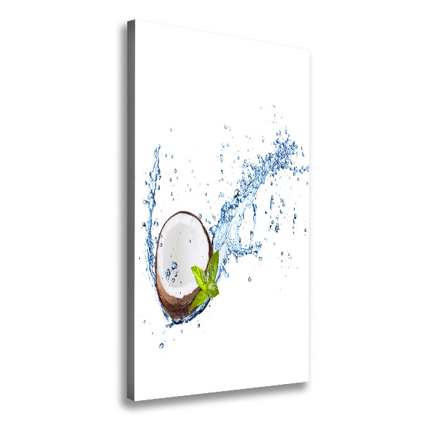Verticaal canvasschilderij Kokosnoot