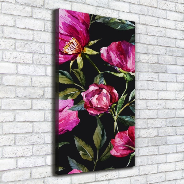 Foto obraz drukowany na płótnie pionowy Maki