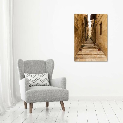 Verticale foto op canvas Straten in Malta