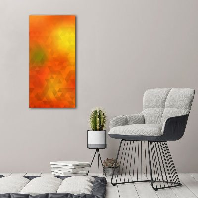 Verticale canvasfoto Abstracte driehoeken