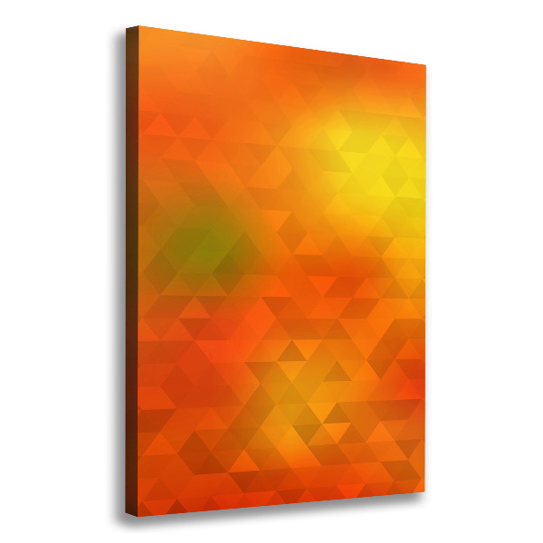 Verticale canvasfoto Abstracte driehoeken