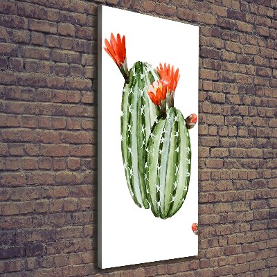 Verticaal schilderij op canvas Cactussen