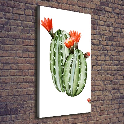 Verticaal schilderij op canvas Cactussen