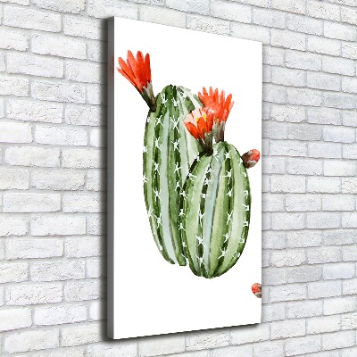 Verticaal schilderij op canvas Cactussen
