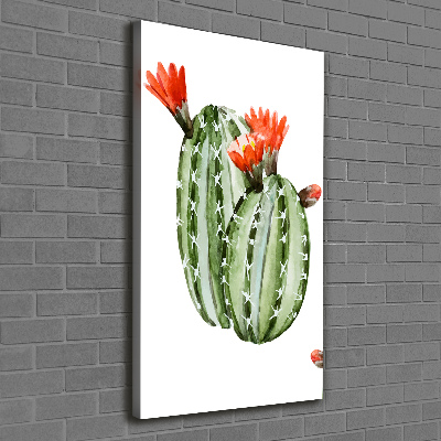 Verticaal schilderij op canvas Cactussen