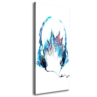 Foto-obraz canvas do salonu Muzyka miasta