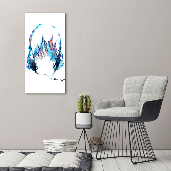 Foto-obraz canvas do salonu Muzyka miasta