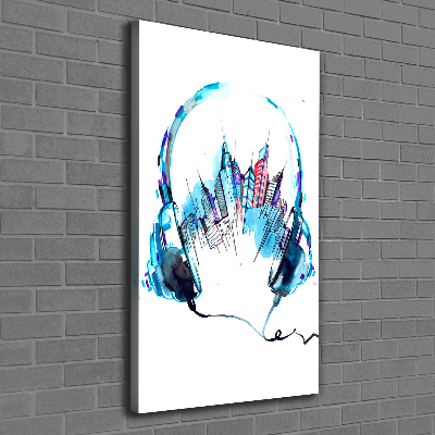 Foto-obraz canvas do salonu Muzyka miasta
