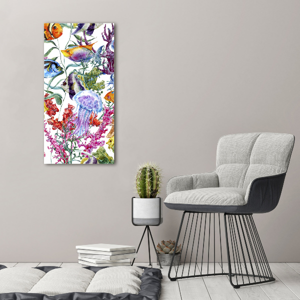 Verticale canvasfoto Onderwaterwereld